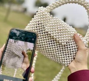 Lulu Mini Pearl Handcrafted Bag